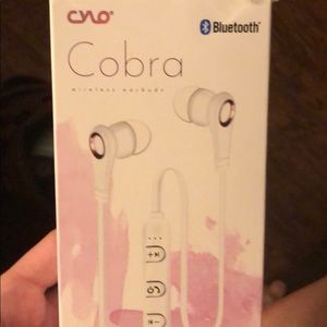 Cobra Bluetooth ear buds -rose gold/white